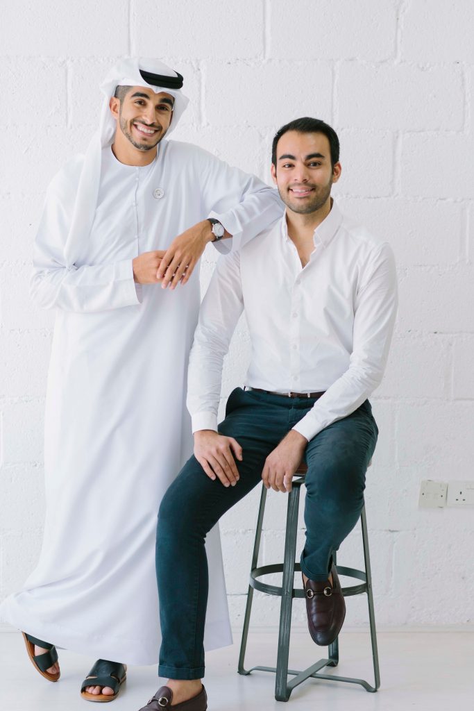 Omar Al Mheiri and Hamza Khan, cofounders of letswork.
