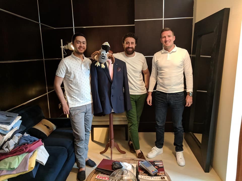 Ulugbek Makmudov – CTO. Mahmoud Gao – Founder and CEO James Baldry - head of marekting and sales ﻿